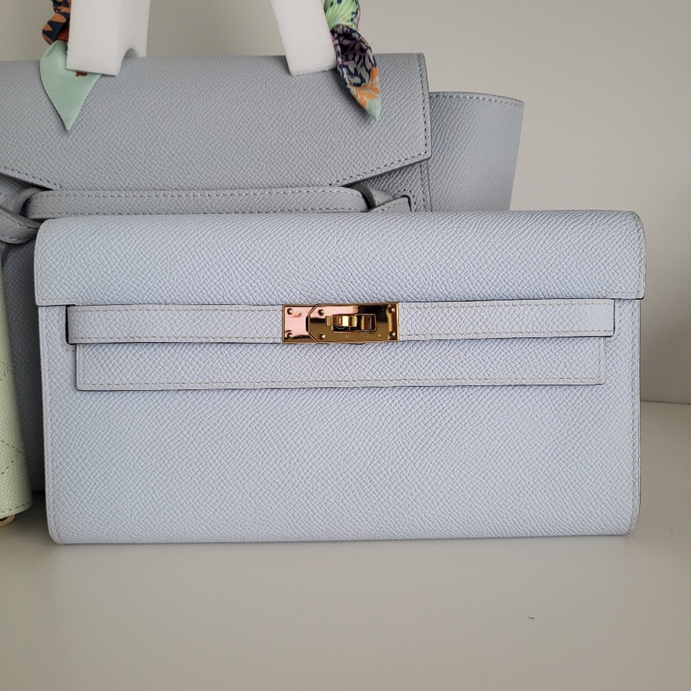 ❌️SOLD❌️ Hermes Kelly To Go Blue Brume - Picture 2 of 8